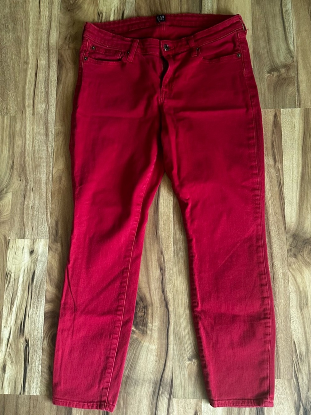 GAP Women's Bright Red Skinny Jeans